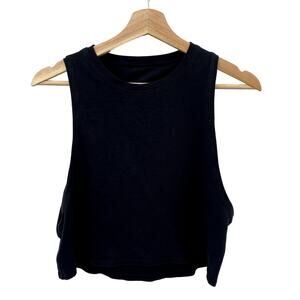 Lululemon Black Cut-Out Crop Top